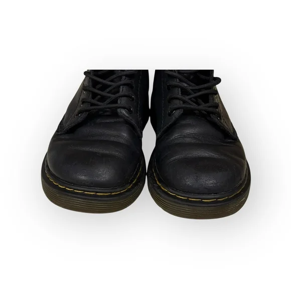 Dr Martens Boots Kids 1460 Pascal Mono Black Zip Docs 8 Eye Unisex Shoes Sz 13​ - Picture 3 of 8